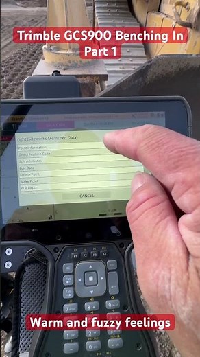 Trimble GCS900 Benching in part 1. Northing,Easting and Elevation.