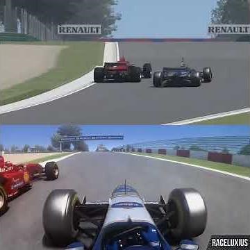 Michael Schumacher vs Jacques Villeneuve | Ferrari F310 vs Williams FW18 | F1 1996 at Imola