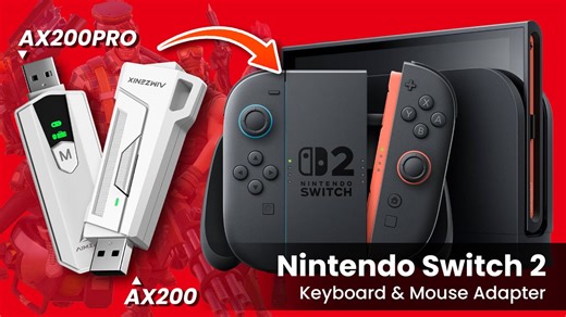 【AIMZENIX官方】NS2能直连键鼠？AX200/AX200PRO键鼠转换器 NS2/N-switch2主机连接教程