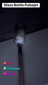 Valveless pulsejet made from tube and glass bottle makes a great sound 🔥 #DIYEngineering #viralreelsfacebook #pulsejet | Adhdeadly