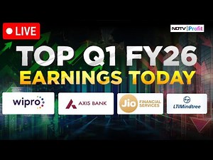 Q1FY26 Results LIVE I Q1 Results 2025 LIVE I Wipro Q1 Results I Axis Bank Q1 Results LIVE
