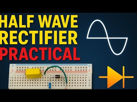 Half Wave Rectifier Practical on Breadboard | Electronics Project Explanation#HalfWaveRectifier