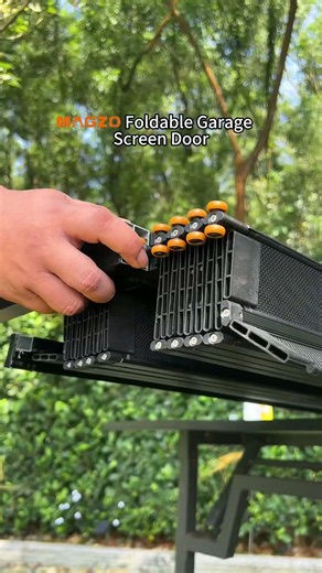 MAGZO Foldable Garage Screen Door ——Only takes minutes to install, but works surprisingly well 😳