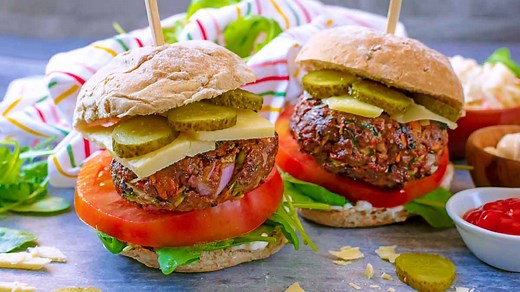 Hidden Vegetable Beef Burgers