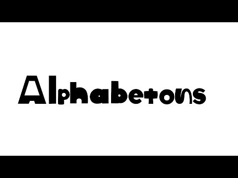 Alphabetons font animation
