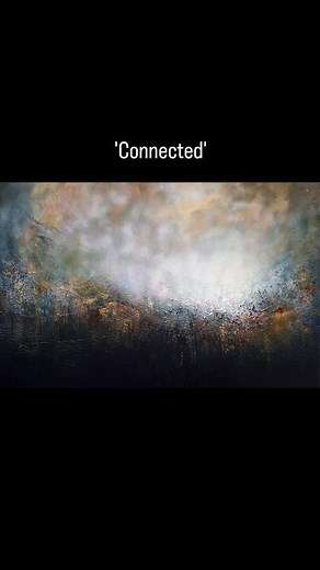 “Connected” This painting evolved in one of the many sacred moments I experience in my art studio... where the thinking stops and the soul leads. I wasn’t trying to control it. I was simply allowing love to flow through my hands and into the canvas. 'Connected' holds the energy of divine presence, of being guided; being held; and deeply supported even when we can’t quite see the way. It’s a reminder that we’re never truly alone. That creativity can be a spiritual act - a way of channelling love 