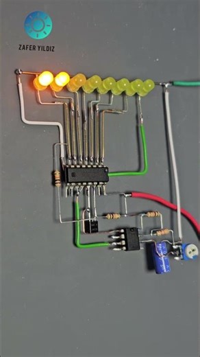 Dynamic LED Turn Signal Circuit (74HC595 Based) – Easy DIY Guide