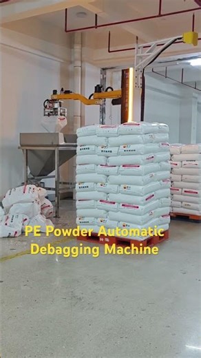 PE Powder Automatic Debagging Machine Robotic Bag Opening and Emptying System
