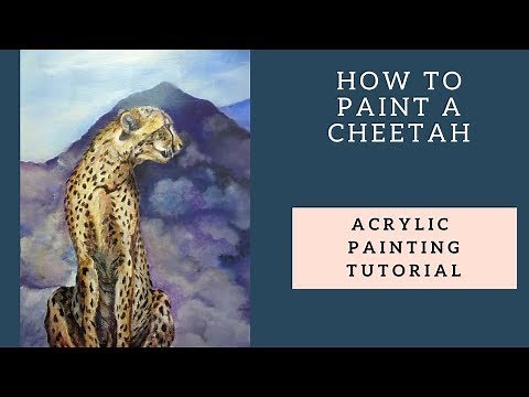 How to paint a Cheetah – Acrylic painting tutorial