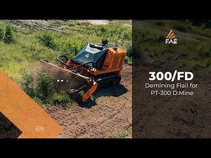 FAE PT-300 D:Mine with 300/FD, the demining head with flail rotor