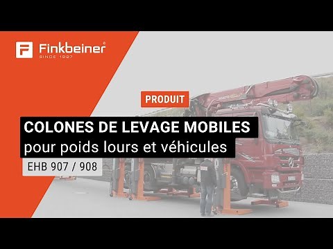 EHB 907 / 908 DC : le pont élévateur à colonnes mobiles pour poids lourds et véhicules spéciaux
