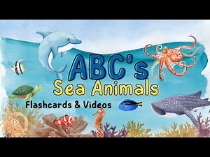 Sea Animals ABC's - Learn the ABCs with Flashcards and Videos