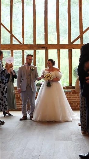 Bride & Groom Walk Up The Aisle