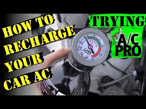 How to RECHARGE Your CAR AC (Trying AC Pro)