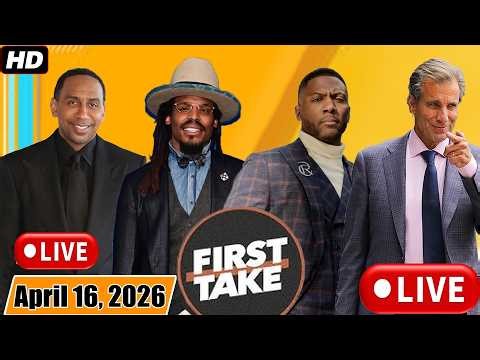 LIVE ESPN FIRST TAKE 04/16/2026 | GET UP LIVE April 16, 2026 | Stephen A. & Cam Newton Debate Sports