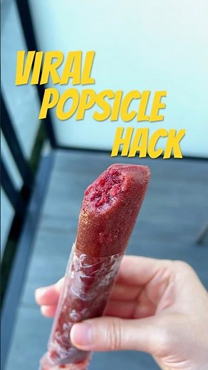 1-Ingredient Fruit Popsicle 🍉 Viral Sorbet Hack