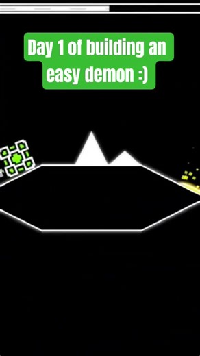 Day 1 of Building an easy demon #geometrydash #gdupdate #games #update #gaming #geometry #gd #demon
