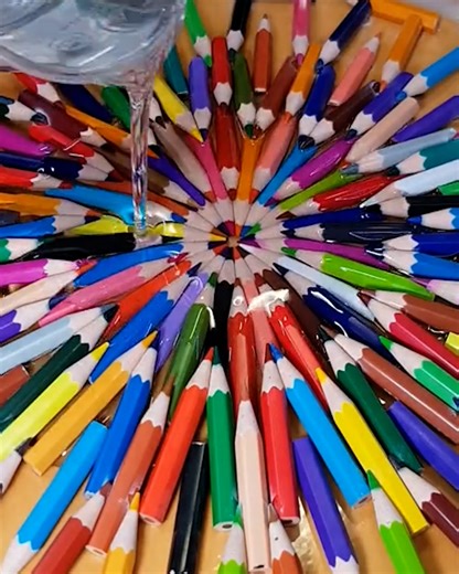 356K views · 554 reactions | Creating a Colorful Pencil Clock | DIY & Crafts | Facebook