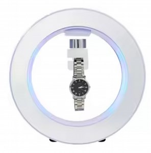 [Hot Item] Round LED Light Magnetic Suspension Floating Levitation Watch Sunglasses Display Stand