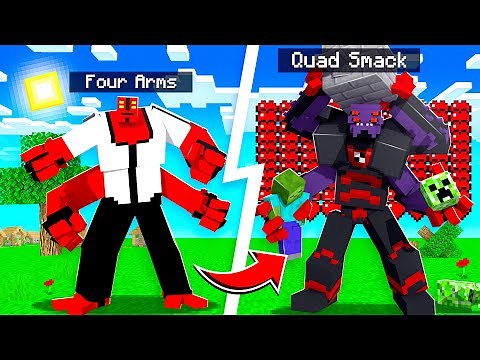 PLAYING as UPGRADED FOUR ARMS in MINECRAFT! (Ben 10)