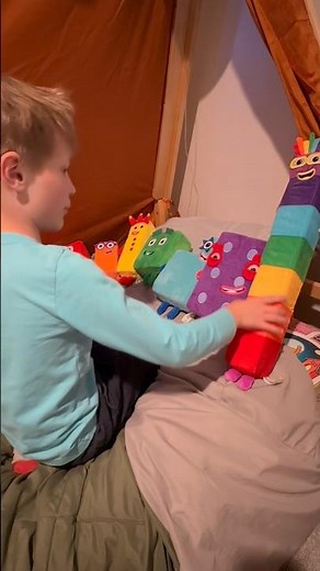Watching his collection grow one Numberblock at a time 🥹