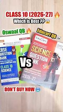😱Educart Vs Oswaal Class 10 Question Bank 2026-27🔥|| Best Question Bank For Board Exam 2027 ??