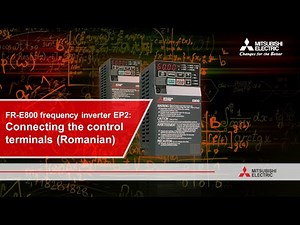 FR-E800 frequency inverter EP2: Connecting the control terminals (Romanian) I Mitsubishi Electric
