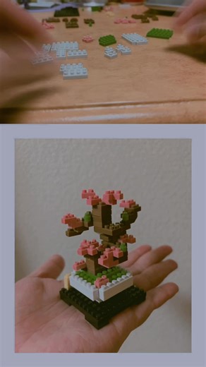 DAISO Petit Block: Cherry Blossom DIY 🌸