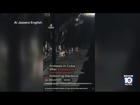 Protests erupt in Cuba as power outages persist