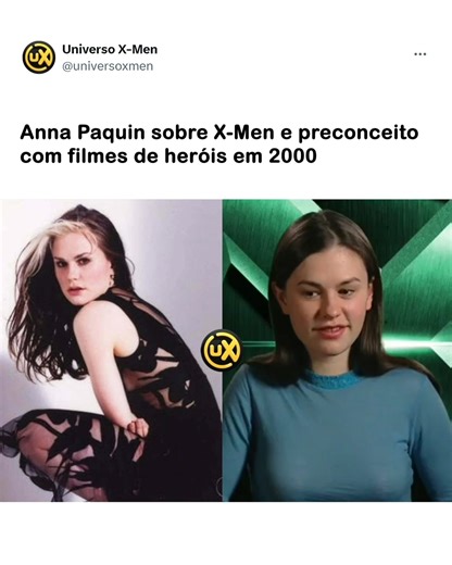 Anna Paquin, a Vampira da franquia X-Men, comenta sobre o preconceito com filmes de heróis em 2000 | Universo X-Men