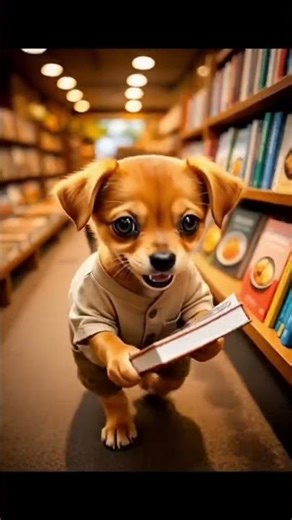 poor puppy don't have money to buy recipe book 😞 #youtubeshorts #ytshorts #ai #animals #poorpuppy