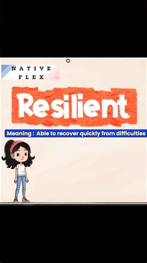 Do you the meaning of Resilient |Let's learn a new word #daily #learn #englishvocabulary