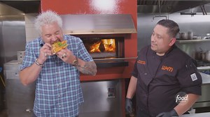 Guy Fieri says this carrot pizza is one of the top three most-unique pizzas he has EVER had! 🤯🍕 Find it at Weights and Measures. Watch #DDD, Fridays at 9|8c subscribe to discovery to stream more episodes: https://links.discoveryplus.com/8PdU8Apaygb. #discoveryplus Make this winner at home: https://foodtv.com/3zJucV6. | Food Network