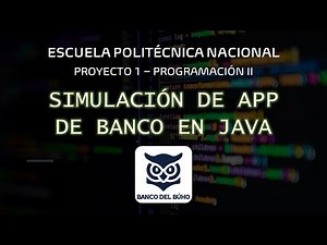 Simulación de App de Banco en Java | Proyecto Programación II | EPN