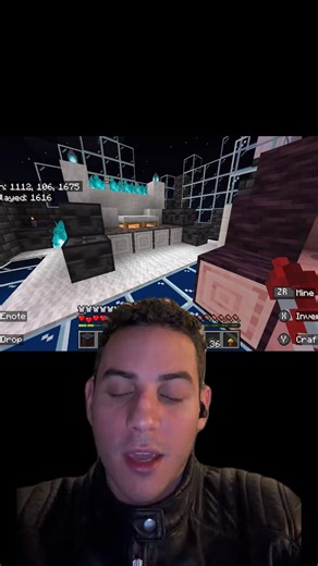 My Blue Fire Bedroom in #minecraft