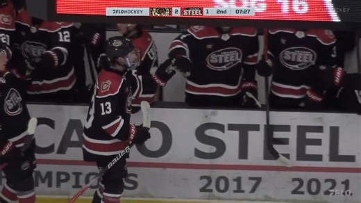 Arneson puts it just inside the post for his fourth goal of the season. #FeelSteel | Chicago Steel Hockey Team