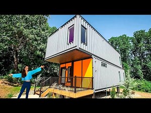MASSIVE 4-UNIT SHIPPING CONTAINER HOME (Full Airbnb Tour)!