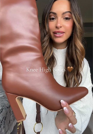 Essential Brown Leather Knee High Boots for Fall Styling