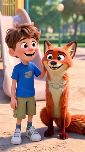 Best Friends Forever 🦊👦 | Cute Animation #Shorts