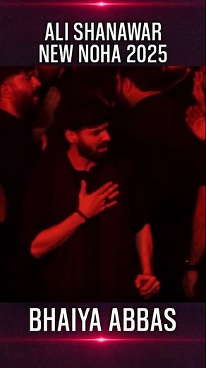 Ali Shanawar New Noha 2025 | Bhaiya Bhaiya Abbas | Nadeem Sarwar Nohay 2025 #noha #alishanawar