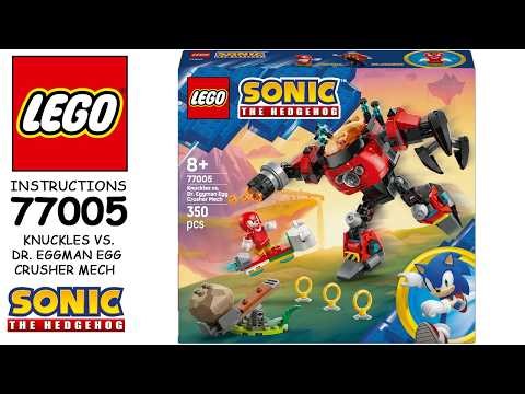 How to build LEGO Sonic the Hedgehog 77005 - Knuckles vs. Dr. Eggman Egg Crusher Mech (Tutorial)