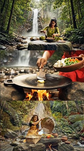 Forest Cooking by Indian Girls 🌿 | Traditional Village Food in Jungle Indian Desi Outdoor Cooking