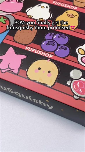 Random FUFUSQUISHY Surprise Squishy Pop Box