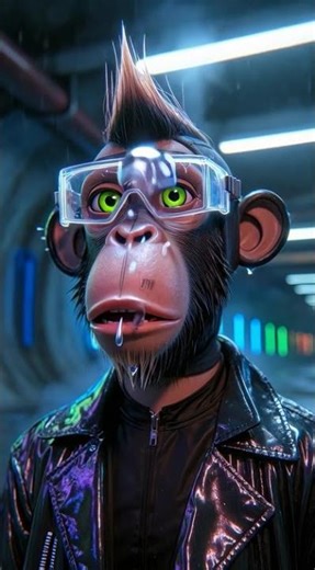 Gray Eyes + Black Fur + Lip Plate #079