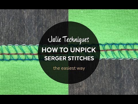 How to Unpick Serger Stitches - THE EASIEST WAY