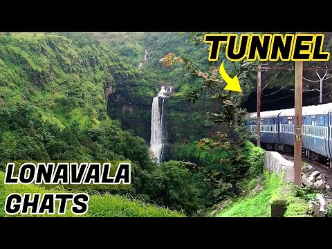 Lonavala Ghats view from Train - Mumbai to Pune Train Journey