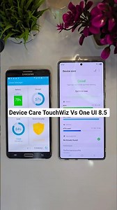 TouchWiz Vs One UI 8.5 devic3 care app #youtubeshorts #shorts #samsung