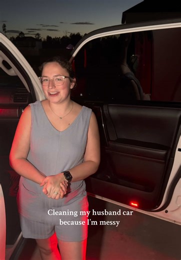 Man, I didn’t realize how messy I was, and i only used his car like 4 times 😂 #fyp #husband #wife #mom #foryoupage