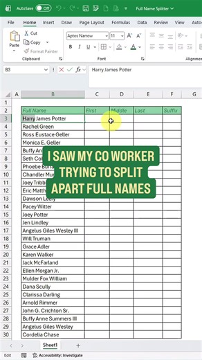 Stop Splitting Data in Excel: Better Ways to Organize
