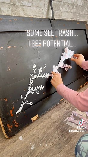 25K views · 67 reactions | Create custom patterns and designs using the Springtime Decor Stamp set! Content Creator @relove_restore used it here on the lid of this rustic beauty. She stamped the branches across the area and created her own scenery. The branches and birds look so pretty! Decor Stamps Springtime #stamp #stamping #paintedfurniture #furnitureflip #rusticfurniture #howto #diyhomedecor #redesignstamps #primastamps | Re·design with Prima | Facebook